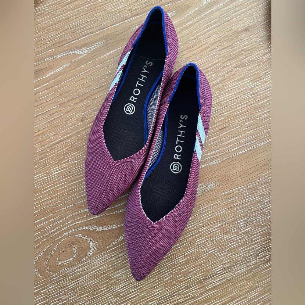 Rothy’s Pink Point Flats 8.5